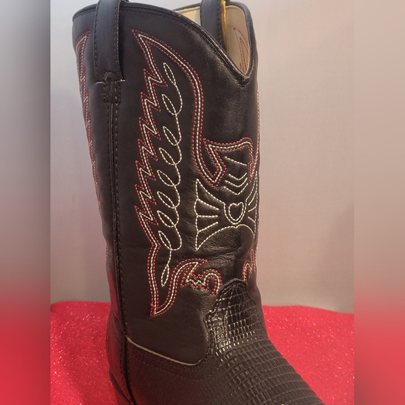 Durango Lizard Print Slip-on On Cowboy/Western Rodeo Boots Size 5 1/2 D BT940 - Picture 5 of 16
